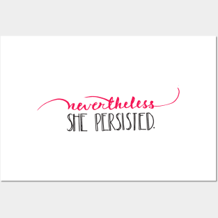 Nevertheless, she persisted. Posters and Art